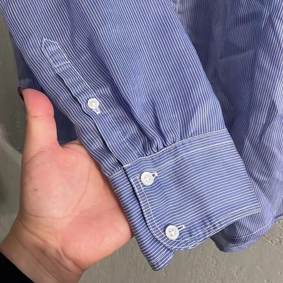 NWT J.Crew Classic popover shirt in Stripe - Picture 9 of 11